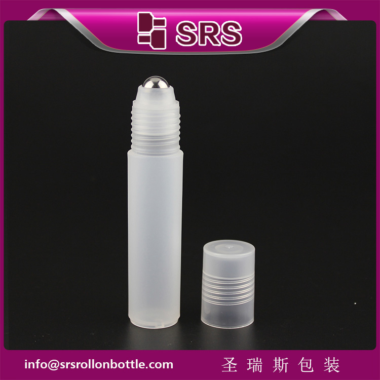 Plastic Roll on Cosmetic Packaging 10ml Roller Perfume Oil Bottles